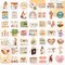 200PCS Christian Scrapbook Stickers (Brown) 6 x 5 x 0.5 inches